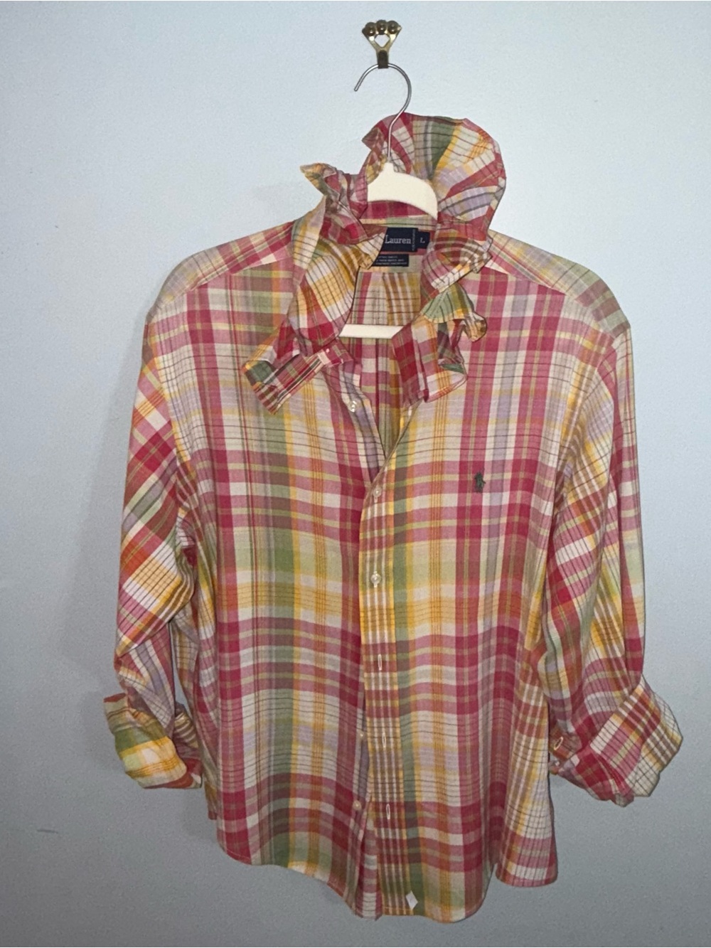 Ralph Lauren Multicolor Plaid Button-Down Shirt - Picture 3 of 3